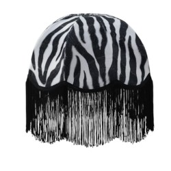 Zebra päls svartvit